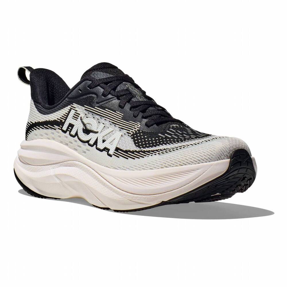 NEW HOKA women's skyflow running shoes - wide in black/white - Picture 3 of 4